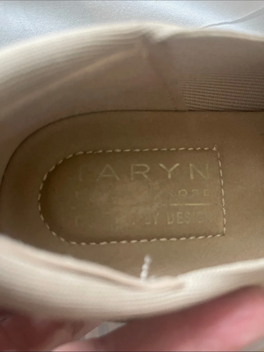 Taryn Rose  women’s Light Beige Mesh Slip-On Loafers